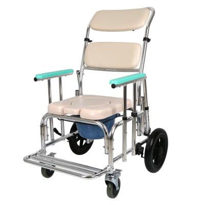 FZK-4352 ADJUSTABLE BACK ANGLE AND ARMREST COMMODE CHAIR